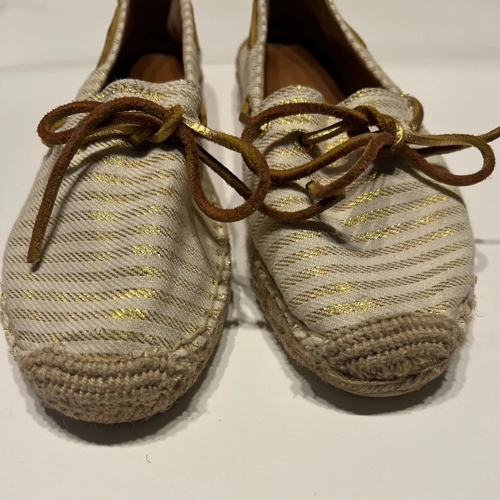 Sperry Women’s Top Sider Metallic Boat Katama Espadrilles Size 10